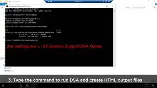 How to use Windows DSA Portable Edition command line options to generate HTML output files