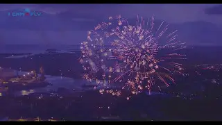 Праздничный салют и фейерверк на 9 мая в Калининграде (I Cam Fly - аэросъемка в Калининграде)