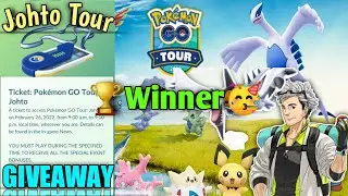 🔥 JOHTO TOUR TICKET GIVEAWAY RESULT 🔥 | POKÉMON GO GIVEAWAY !