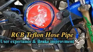 RCB Teflon hose pipe brake performance | Apache RTR 160 RCB hose pipe installation & user review