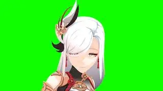 [GENSHIN IMPACT] Shenhe - Persona 4 "Specialist" (Green Screen)