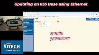 Trimble Base Station 855 Update using ethernet cable