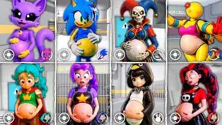 PREGNANT EVOLUTION! What if I BECOME GUGU GAGA PENGUIN, PROTOTYPE, POMNI,... in BARRY'S PRISON RUN!