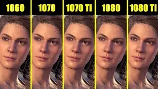 Assassin's Creed Odyssey 1080 TI Vs 1080 Vs 1070 TI Vs 1070 Vs 1060 Frame Rate Comparison