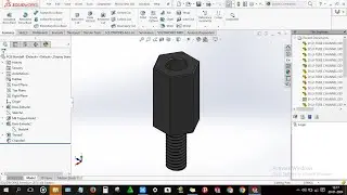 How to design Standoff in solidworks