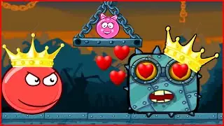Баталии Красного шарика И короля Черного квадрата.Прохождение испытаний.Red Ball 4 от Браяна про шар