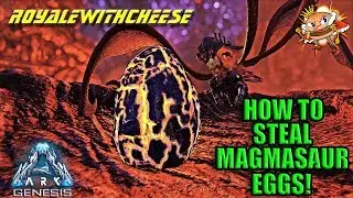 How To Steal Magmasaur Eggs With A Bloodstalker?!?  - Ark: Survival Evolved Genesis DLC