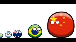 РЕАЛЬНЫЙ МАШТАБ СТРАН 2 ЧАСТЬ #countryballs