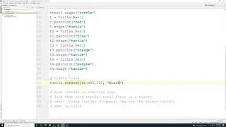 Python Practice: Turtle Race