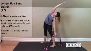 Shape Stretch Flexibility Exercise #17 Lunge side bend stretch