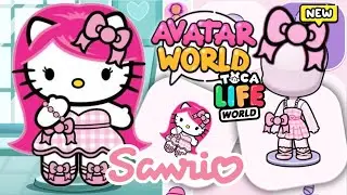 HOW TO MAKE HELLO KITTY SARIO 🩷 IN AVATAR WORLD AND TOCA BOCA WORLD 😍