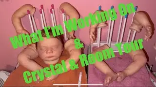 What I’m Working On In My Reborning Room At The Moment & Crystal Collection/Room Tour