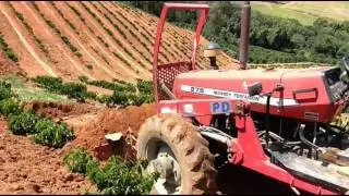 Terraciamento em cafe Nova Resende