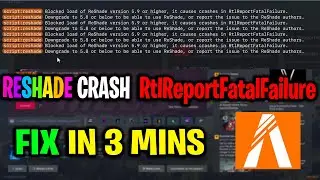FiveM Reshade 5.9 crashes RtlReportFatalFailure || Downgrade to 5.8 or below FIXED!!!