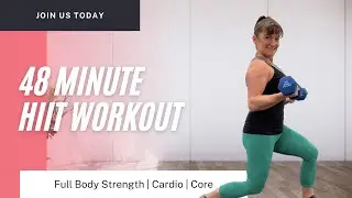HIIT Workout with Full Body Strength | Cardio | Core