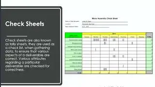 Checksheet vs Checklist