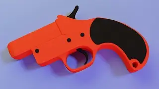 Flare Gun PUBG Low Poly 3D Modeling in Blender 2 8