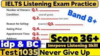 IELTS Listening Practice Test 2026 with Answers | Recent Exam - 1035 | ielts listening test