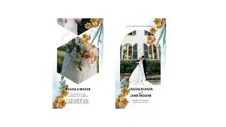 Foliage Wedding Invitation Suite Instagram Stories FREE DOWNLOAD LINK