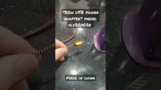 Model: XLD30P02B 30w USB Power Adapter meltdown and possible fire hazard.