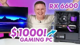 $1000 AUD Gaming PC Build 2022! with Benchmarks! 🔥RYZEN 5500 + RADEON RX 6600