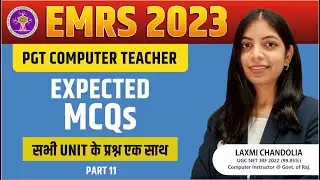 EMRS PGT Computer Science Question Paper | Part 11 | EMRS Computer Previous Year Question Paper 2023