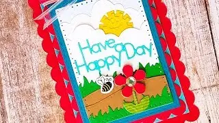 New Sizzix Scallop Card Die set & moretoast2stamp by The Stamps of Life