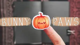Bunny paws stickers🐰 | Осенний разворот в блокноте🍂
