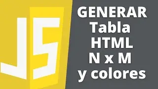 ✅ GENERAR Tabla HTML de N filas por M Columnas con Colores utilizando JavaScript DOM SPCK Editor