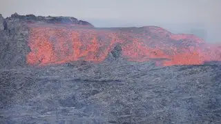 Icelandic volcano Fagradalsfjall - huge eruptions - 28-06-2021