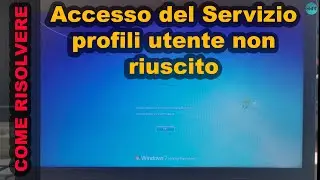 FIX THE ERROR - The User Profile Service failed the logon on WINDOWS 7