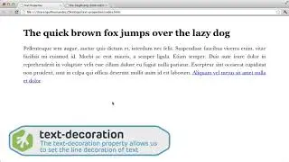 CSS Foundations : Text Properties