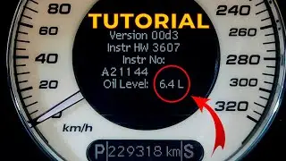 Mercedes E Class W211 How to check the oil level in a Mercedes W211, W219, CLS