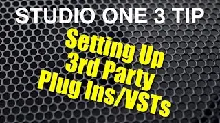Studio One 3rd Party PlugIn Set Up (Updated)