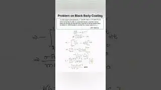 Problem on Black Body Cooling #physics #physicsfun #neet #jee#shorts