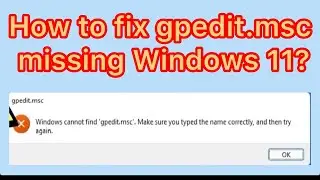 Fix “Local Group Policy Editor Missing” in Windows 11 Home | Enable gpedit.msc (2025)