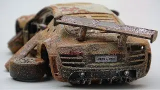 [ASMR] Restoration abandoned Audi R8 LMS damaged Model Car