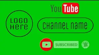 ANIMATED YOUTUBE INTRO SUBSCRIBE BUTTON GREEN SCREEN - Sweet Nhanz