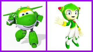 Super Wings Vs Sonic The Hedgehog Characters