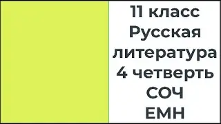 11 класс Русская литература 4 четверть СОЧ ЕМН