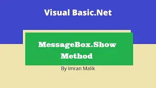 What is MessageBox.Show method?