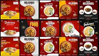 20+ Food Menu Restaurant Delicious Banner Photoshop Tutorial PART 1