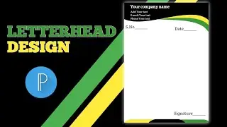 Pixellab tutorial: How to make Letterhead Design in pixellab || IS Graphic