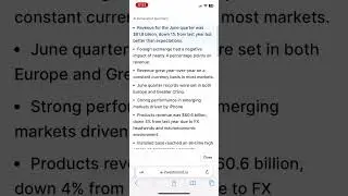 Using Generative AI to analyze Apple Q3 2023 Earnings Call Transcript