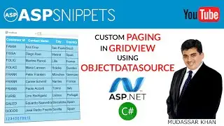 Implement Custom Paging in GridView using ObjectDataSource in ASP.Net using C#