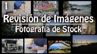 Revisión de fotos. Edición fotografía de stock. 01