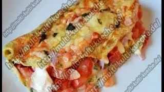 Rezept / Rezepte: Tomaten Mozzarella Omelette