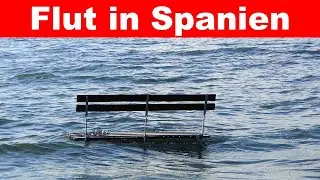 Flut in Spanien. Naturkatastrophen, Wetter weltweit.