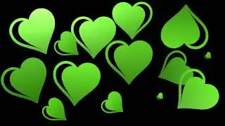 GREEN SCREEN HEARTS SPINNING FADING SWINGING