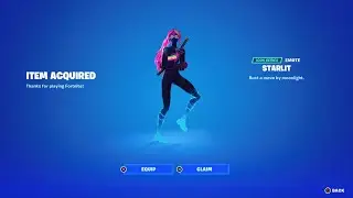 Buying the Starlit emote in Fortnite